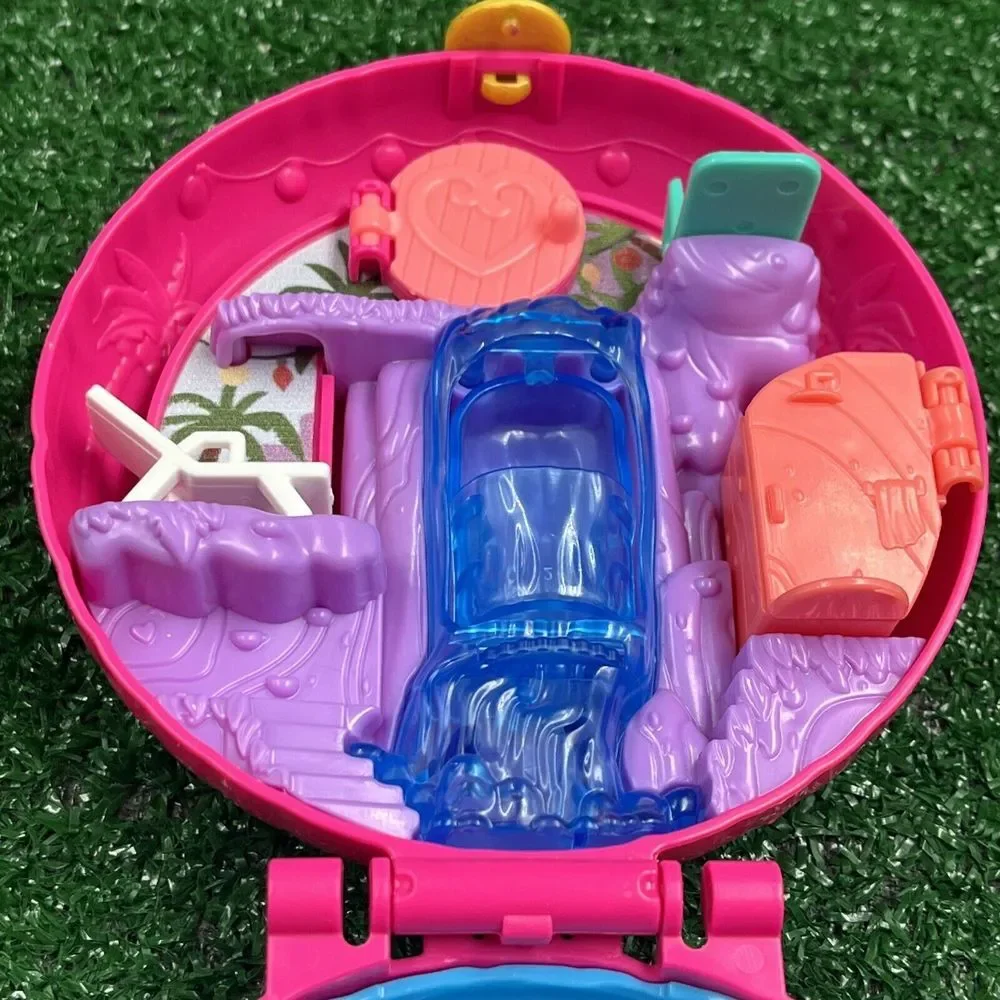 Polly‎ Pocket Pink Flamingo Pool Compact With Figures No Floats